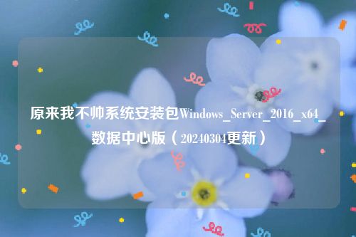 原来我不帅系统安装包Windows_Server_2016_x64_数据中心版（20240304更新）